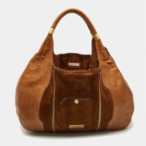 Jimmy Choo Tan Leather Hobo Bag